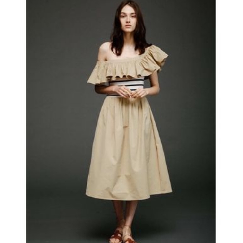 Sea One Shoulder Dress